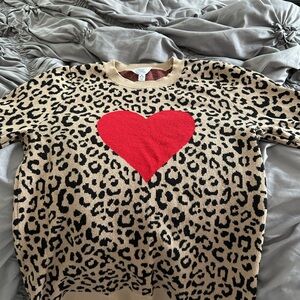 Time and Tru Valentine’s sweater size M (8-10)